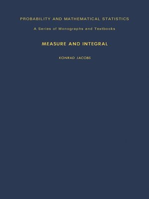 cover image of Measure and Integral